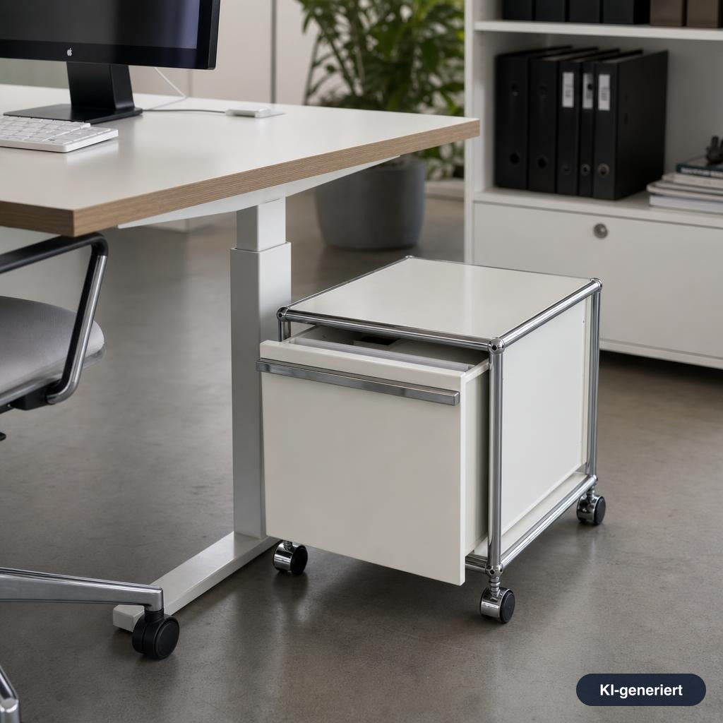 USM Haller Rollcontainer Weiß