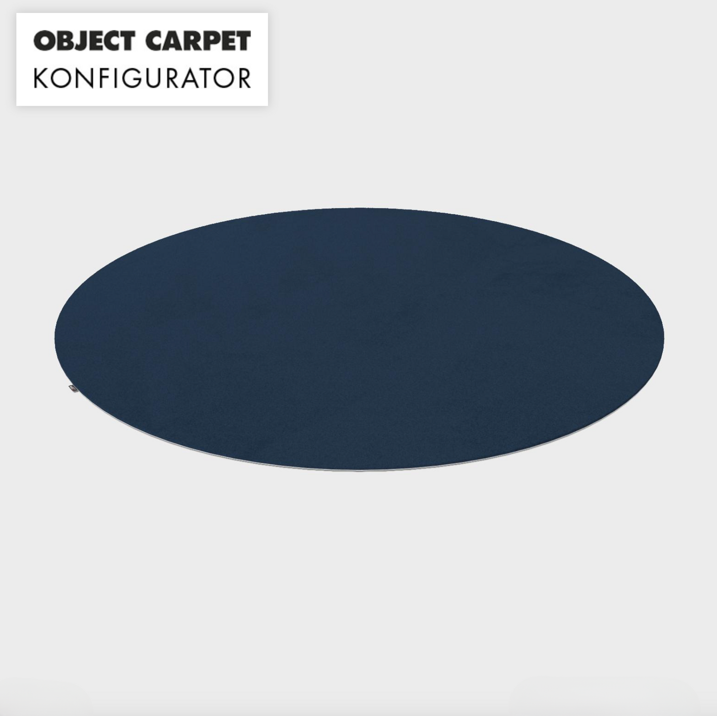Teppich Object Carpet RugX capri-blau rund