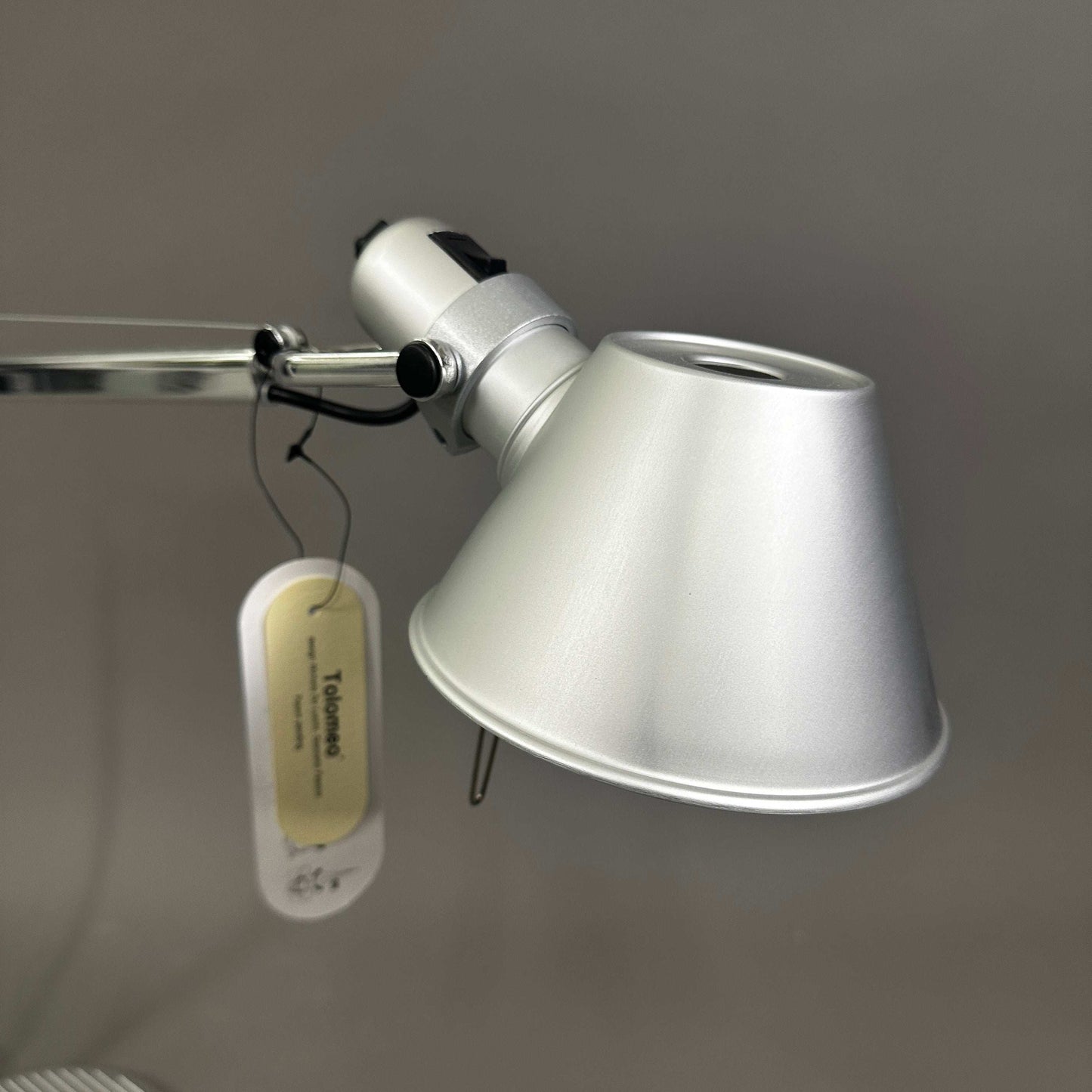 Artemide Tolomeo Tavolo polished aluminum table lamp with adjustable arm and conical shade