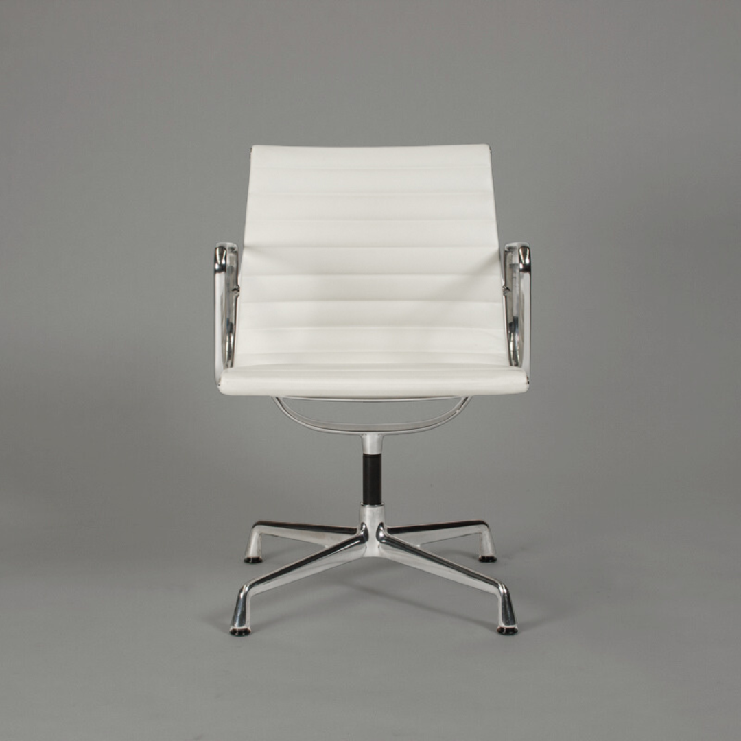 Vitra EA 108 Leder weiß