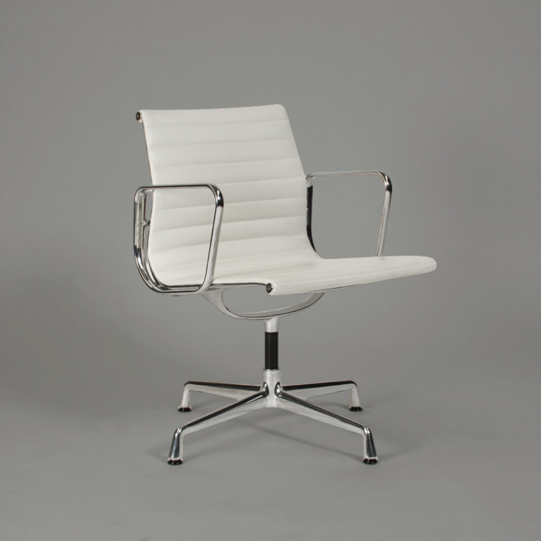 Vitra EA 108 Leder weiß