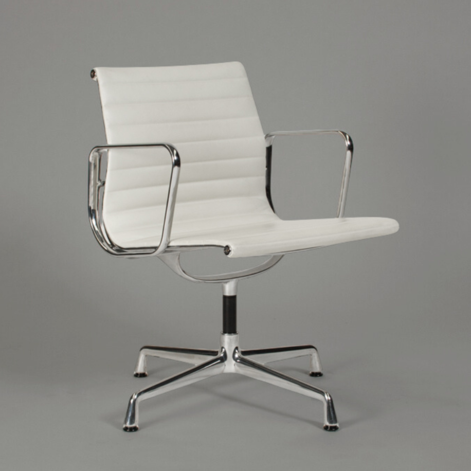 Vitra EA 108 Leder weiß