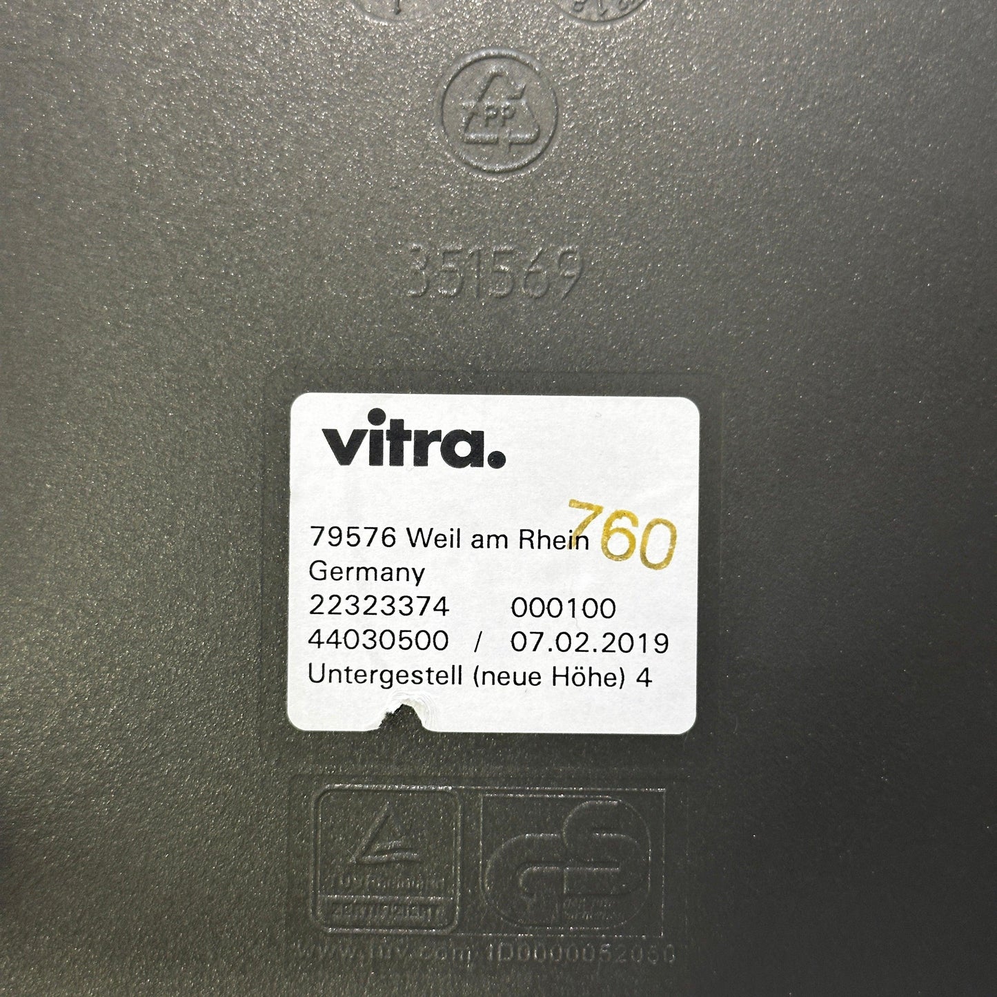 Vitra Eames Plastic Side Chair DSW granitgrau