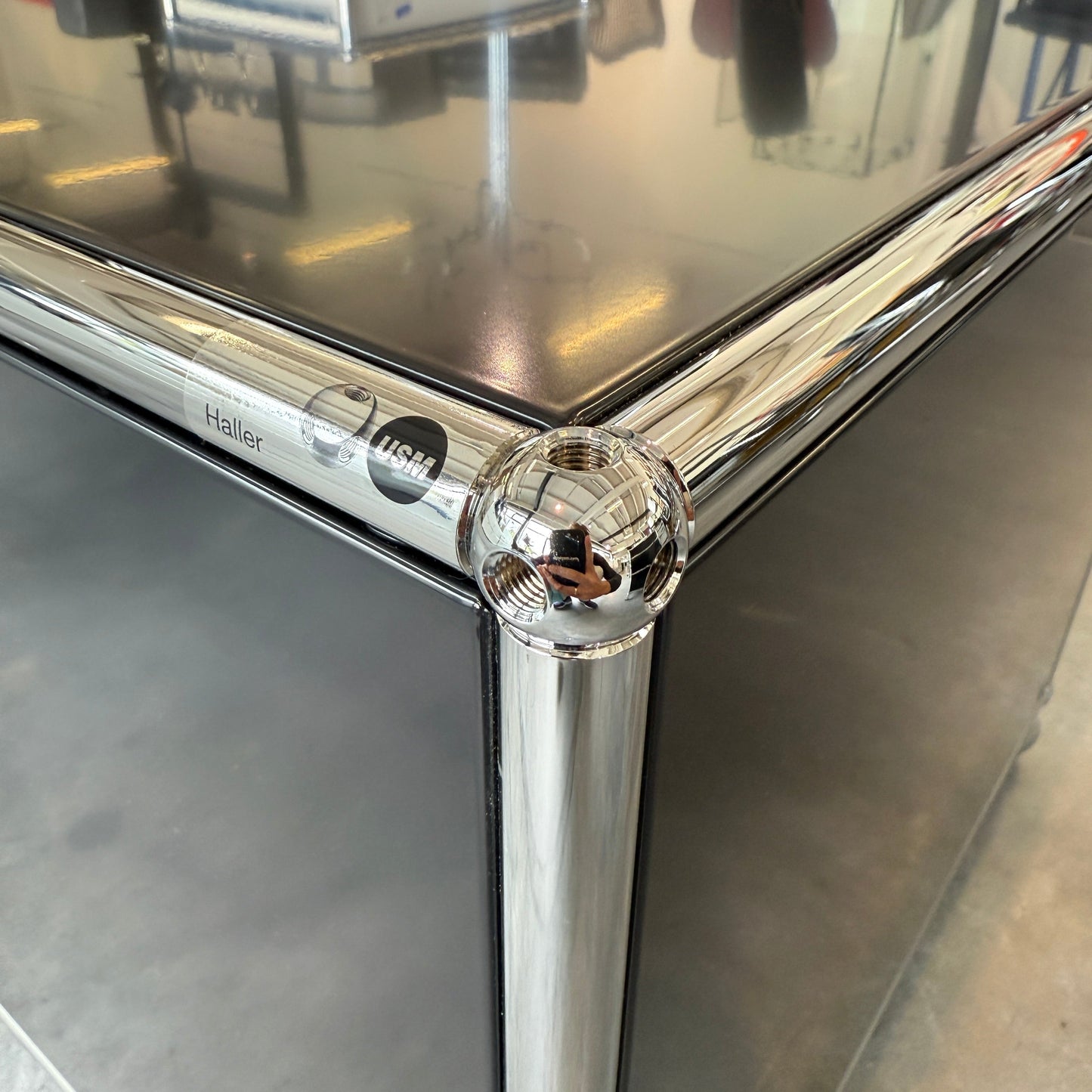 USM Haller Lowboard 2x1 schwarz