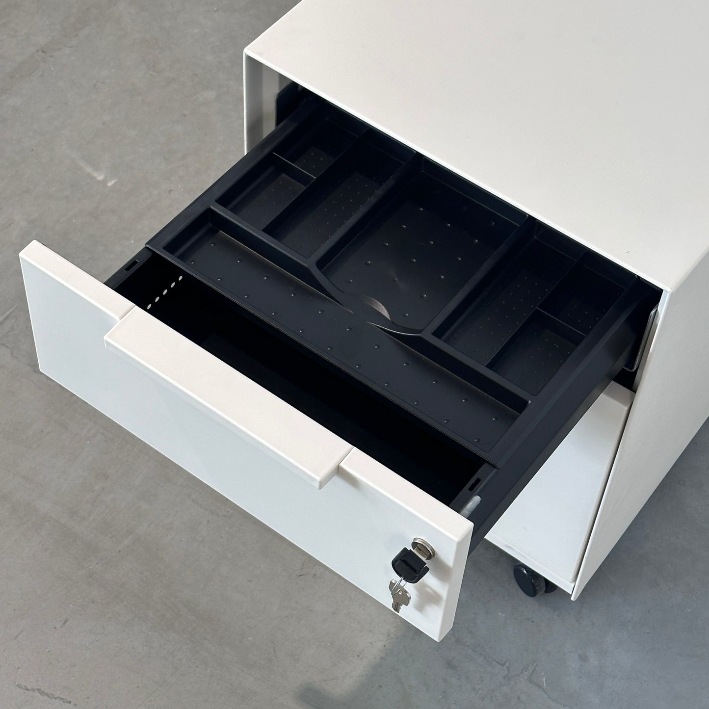 Vitra MBE Rollcontainer 2 Schubladen weiß