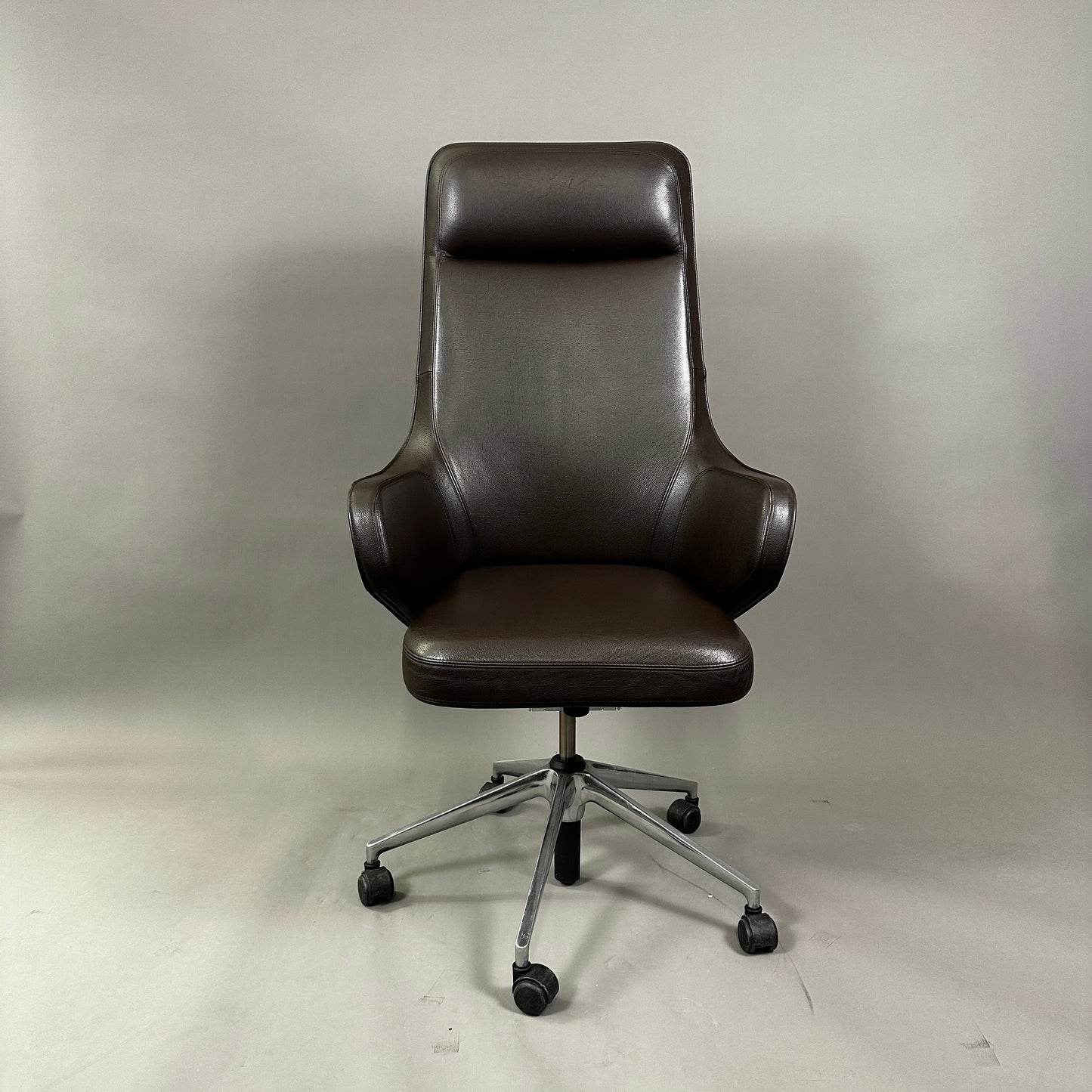 Vitra Grand Executive Highback Leder braun