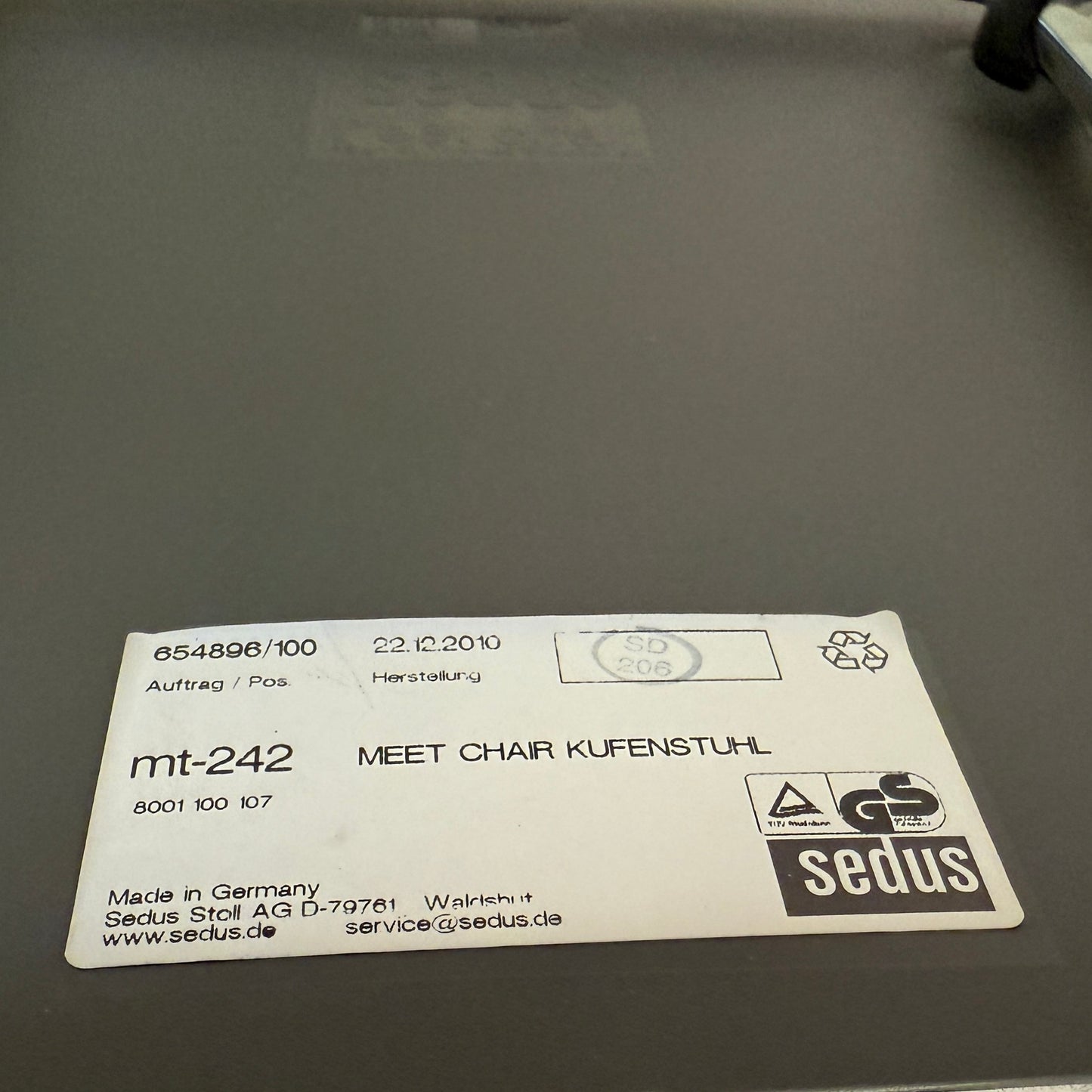 Sedus Meet Chair Stapelstuhl grau