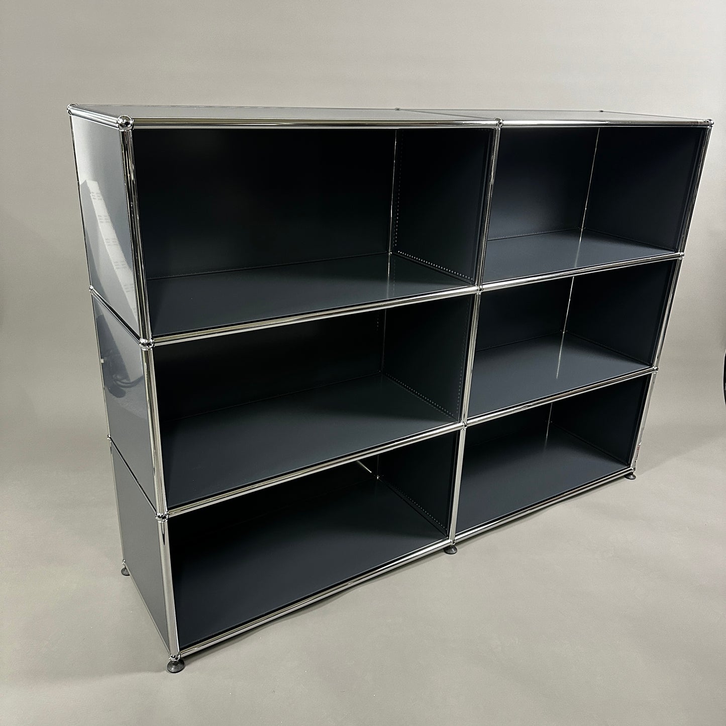 USM Haller Highboard 2x3 offen anthrazit