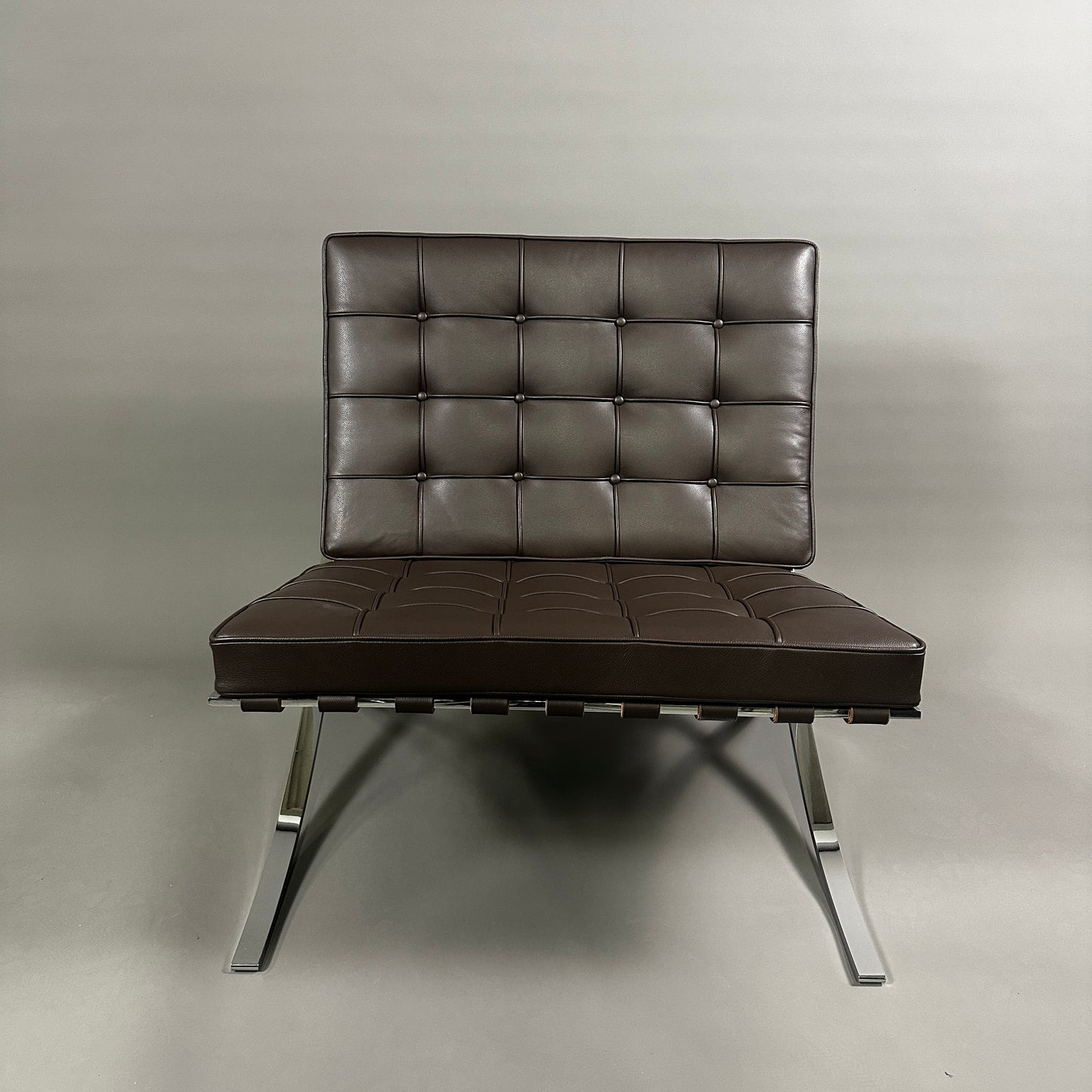 Knoll International Barcelona Sessel Leder braun
