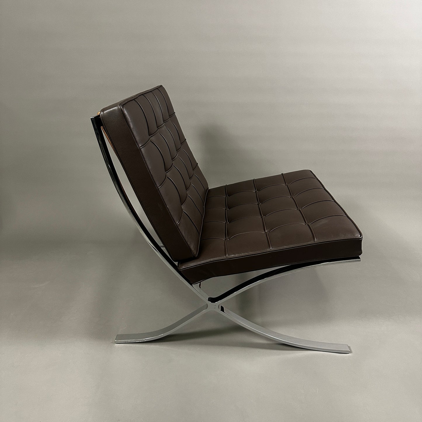 Knoll International Barcelona Sessel Leder braun