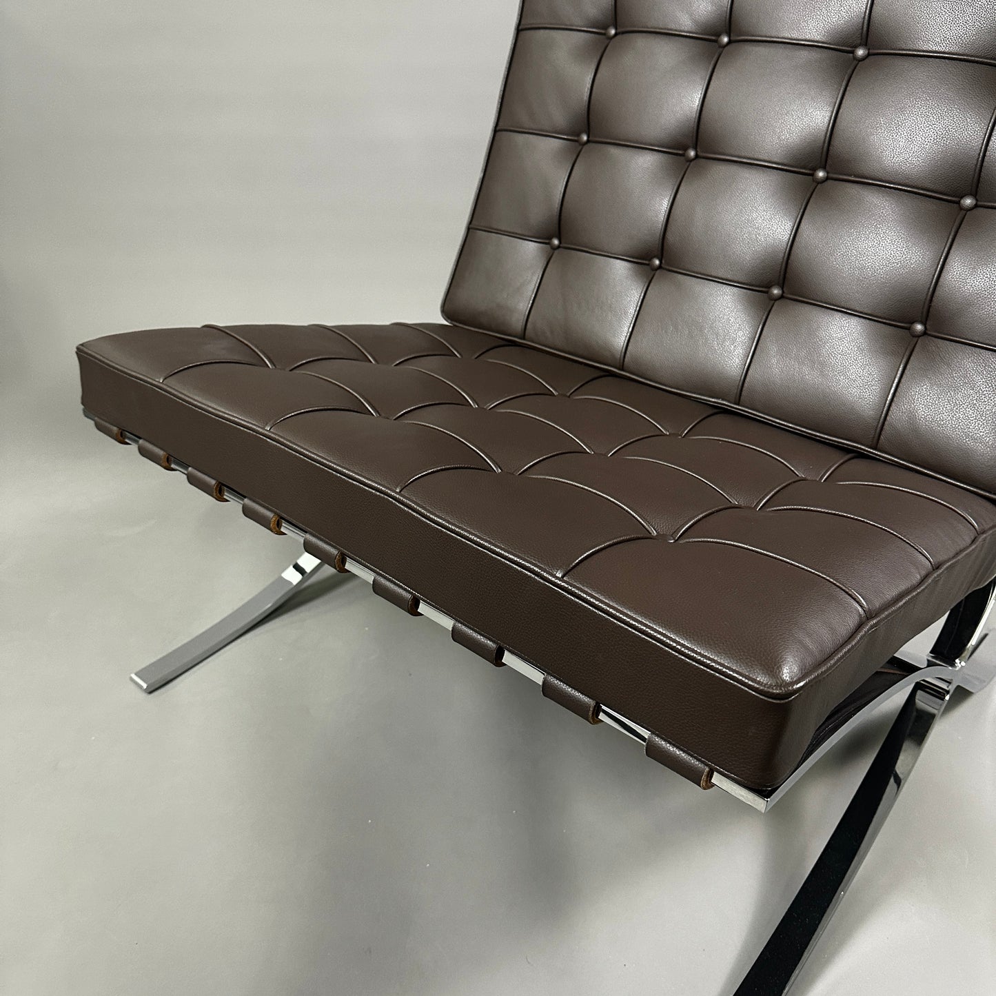 Knoll International Barcelona Sessel Leder braun