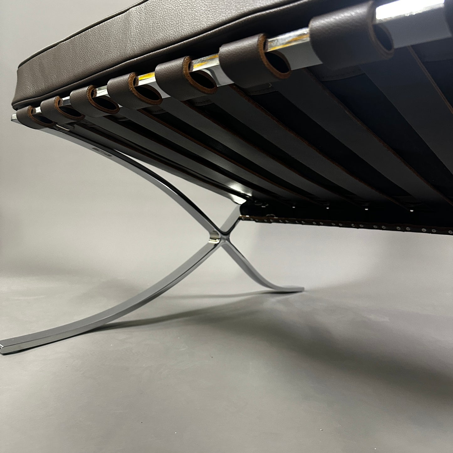 Knoll International Barcelona Sessel Leder braun