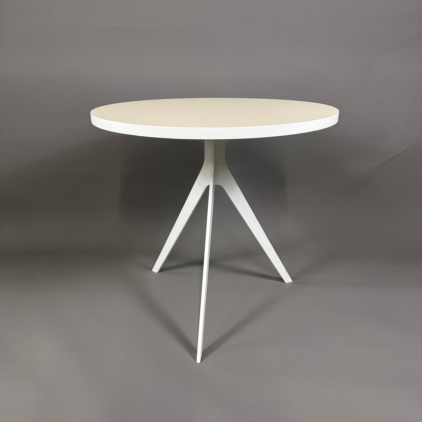 Bistrotisch weiß / beige rund 80cm