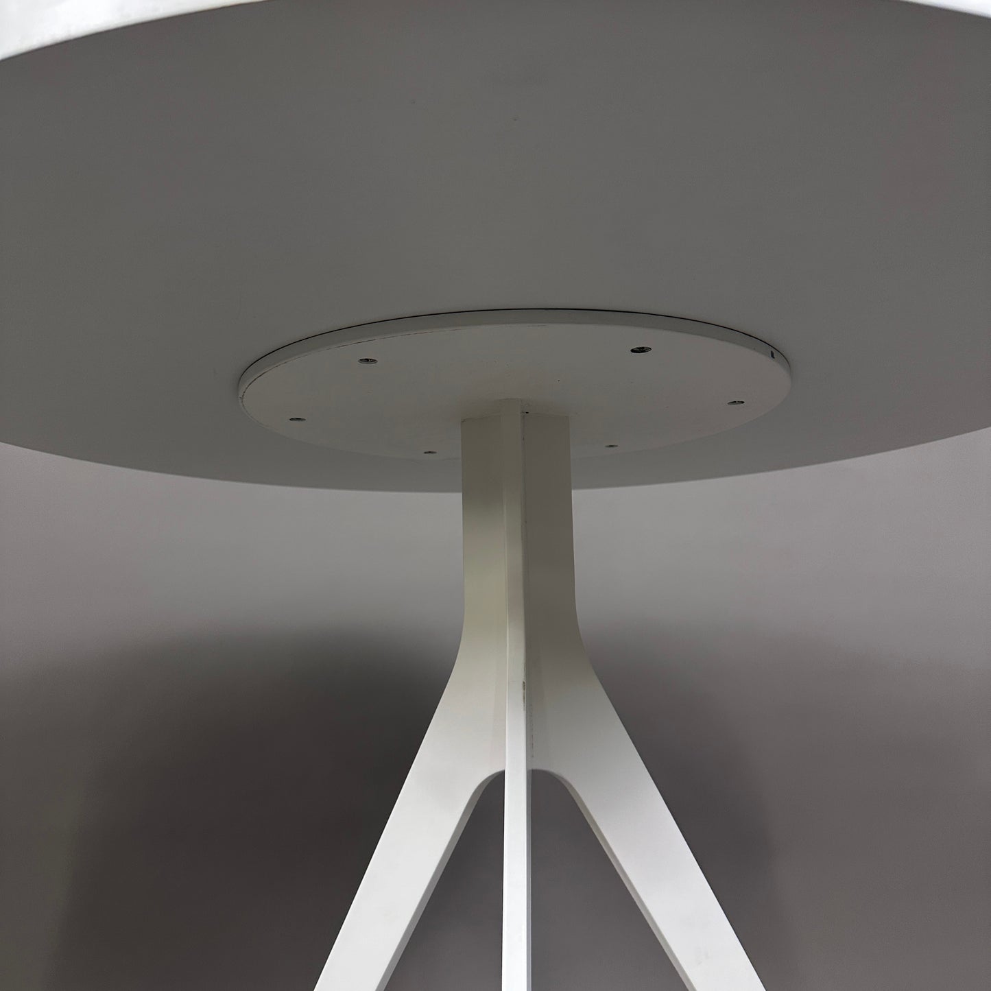 Bistrotisch weiß / beige rund 80cm