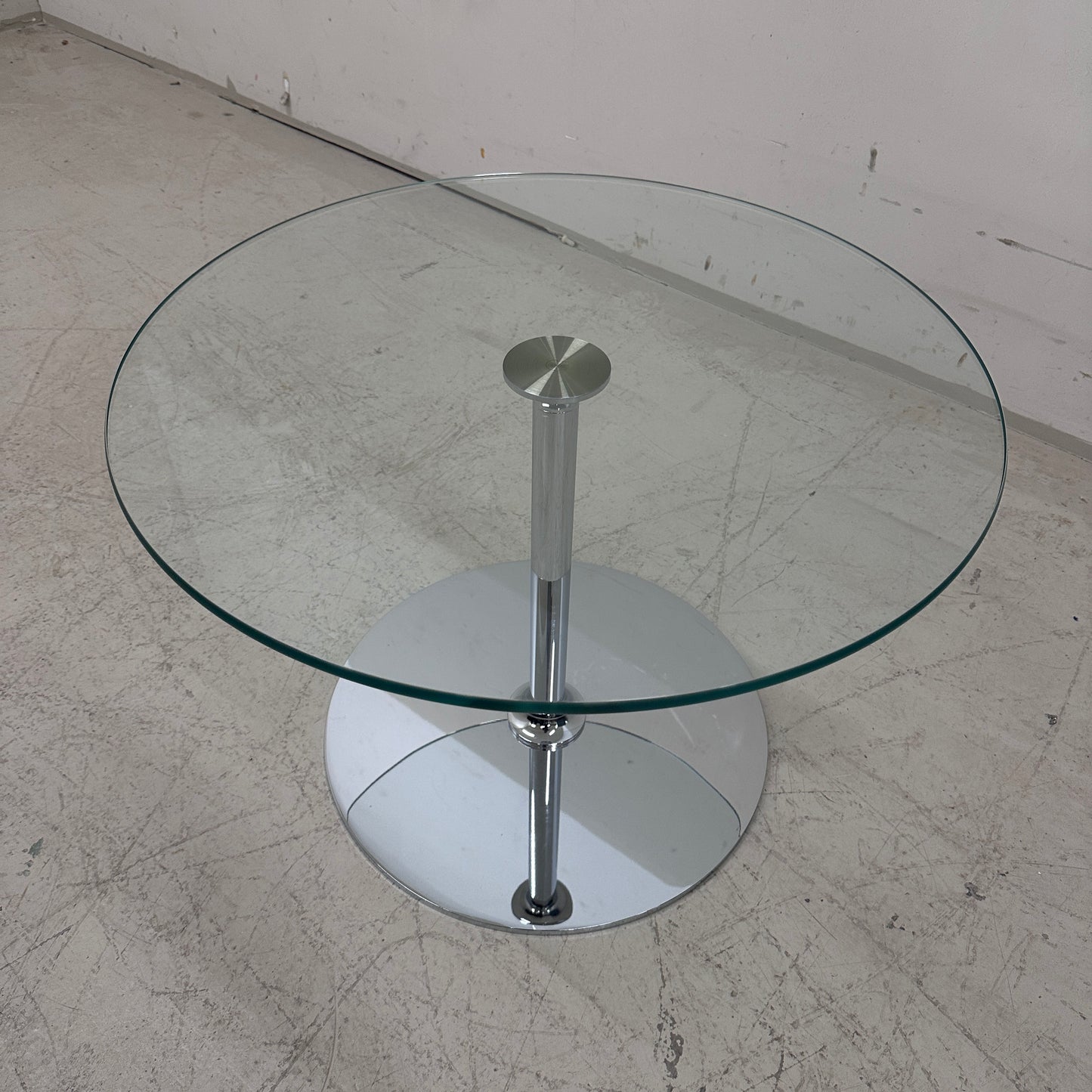 Draenert Beistelltisch Glas Ø70cm