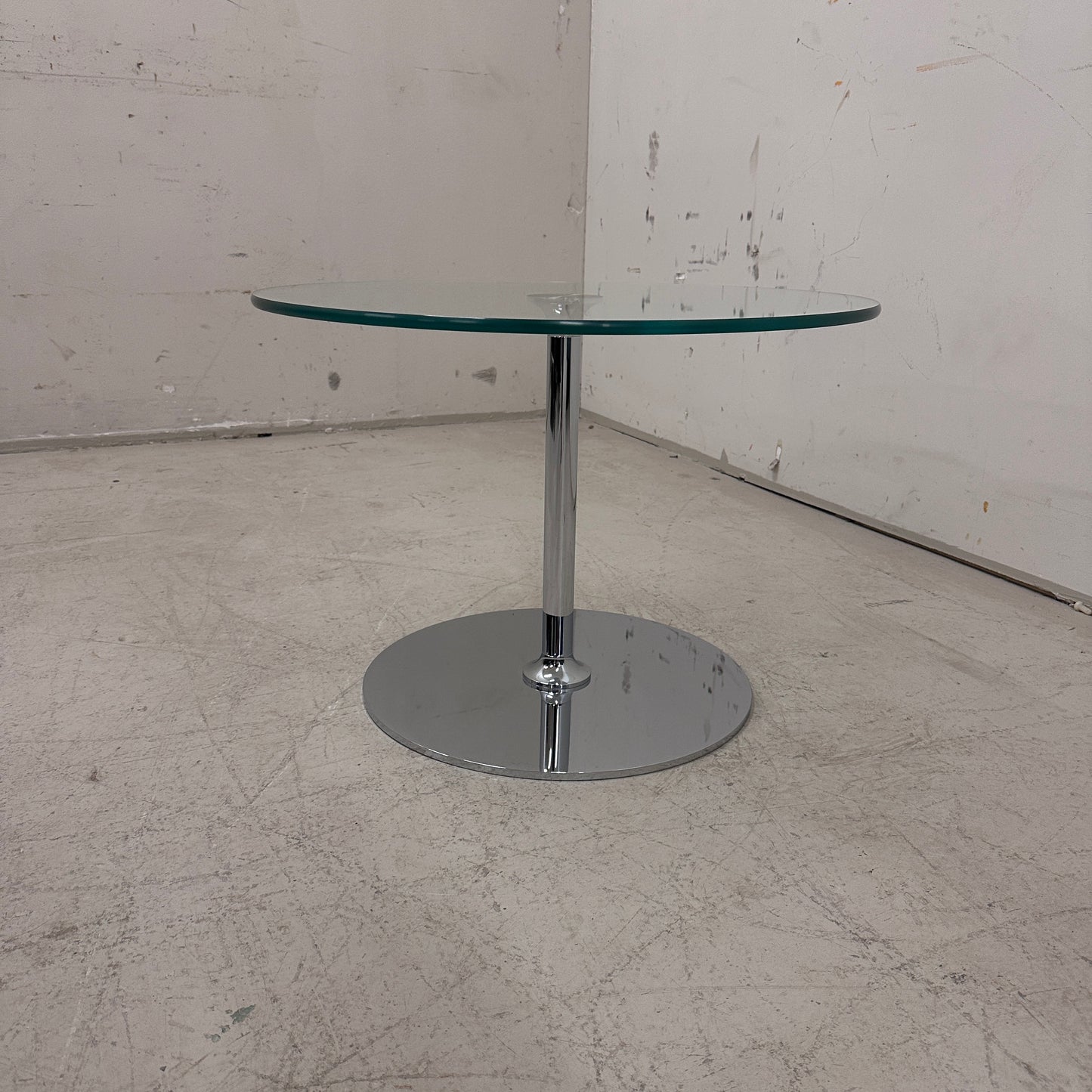 Draenert Beistelltisch Glas Ø70cm