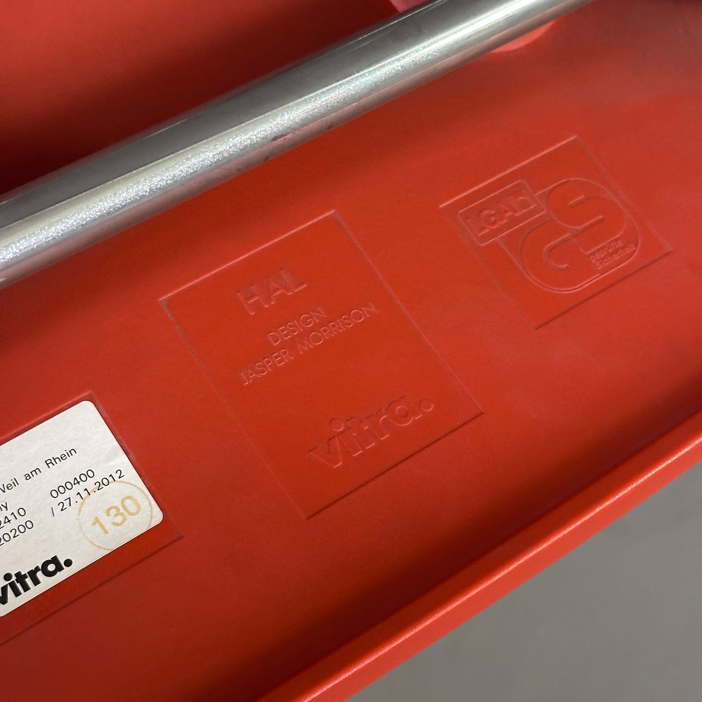 Vitra HAL Schalenstuhl rot