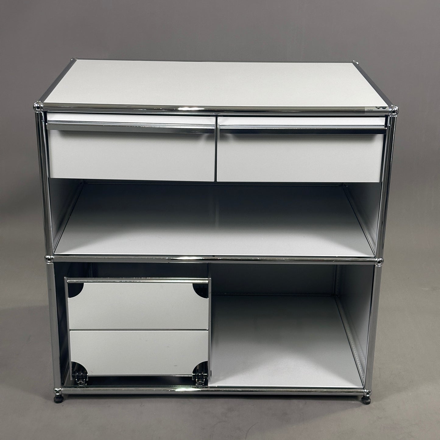 USM Haller Sideboard 1x2 lichtgrau