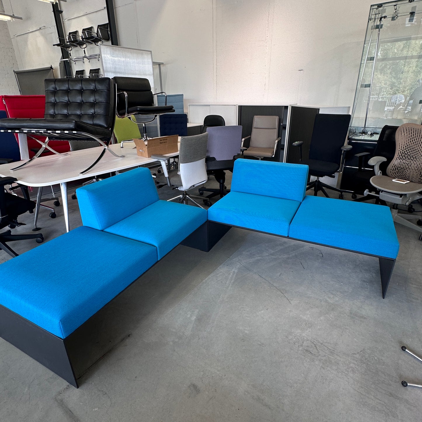 Brunner banc 2-Sitzer blau