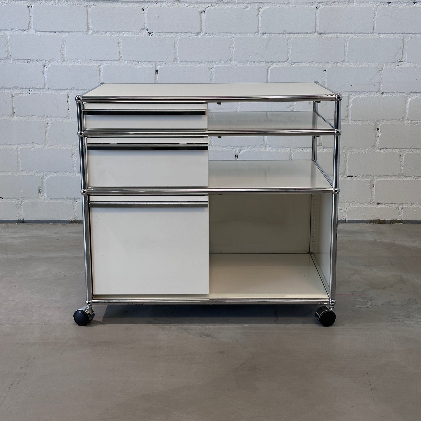 USM Haller Druckerwagen / Rollwagen Weiß