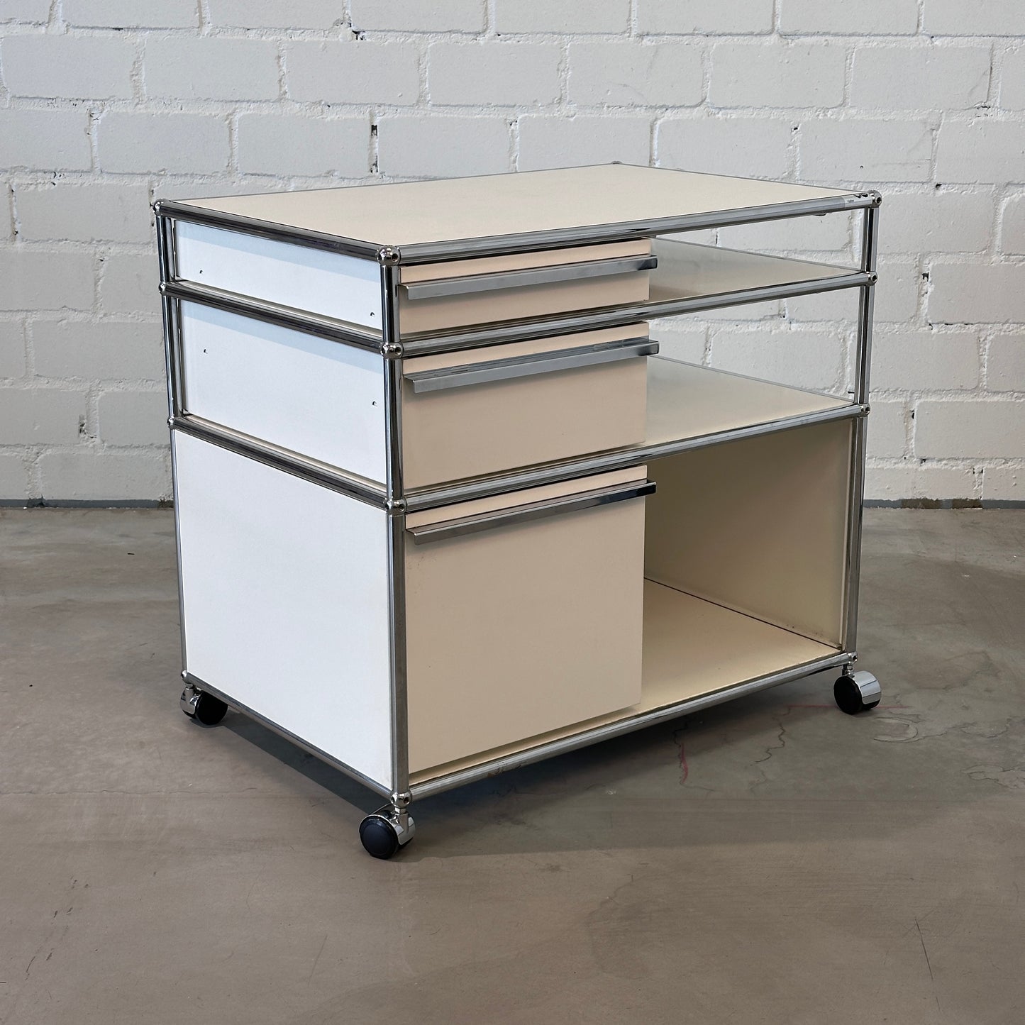 USM Haller Druckerwagen / Rollwagen Weiß