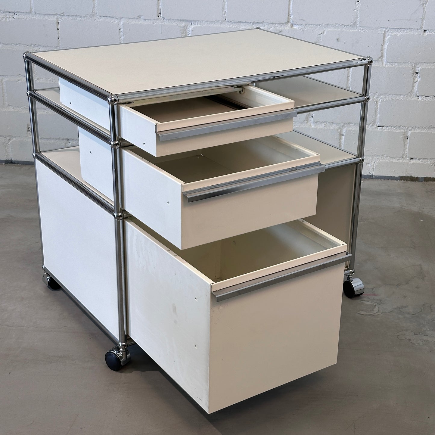 USM Haller Druckerwagen / Rollwagen Weiß