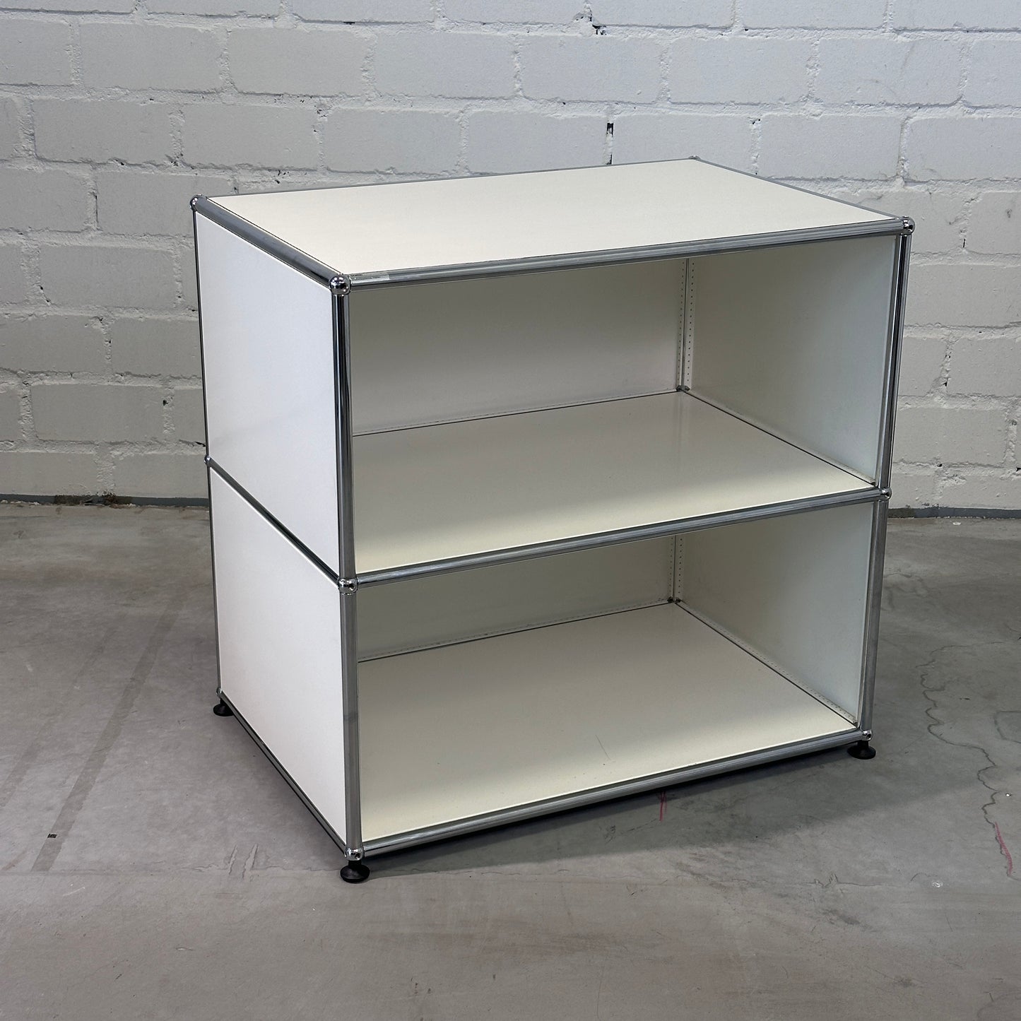 USM Haller Sideboard 1x2 weiß (50cm Tiefe)