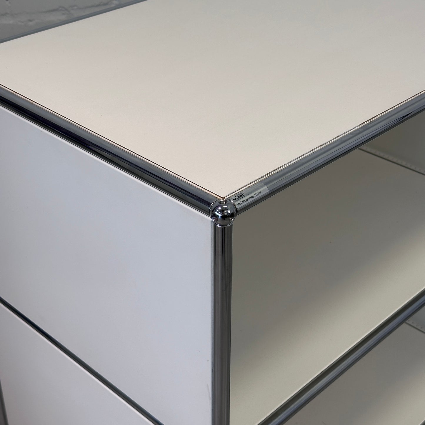 USM Haller Sideboard 1x2 weiß (50cm Tiefe)