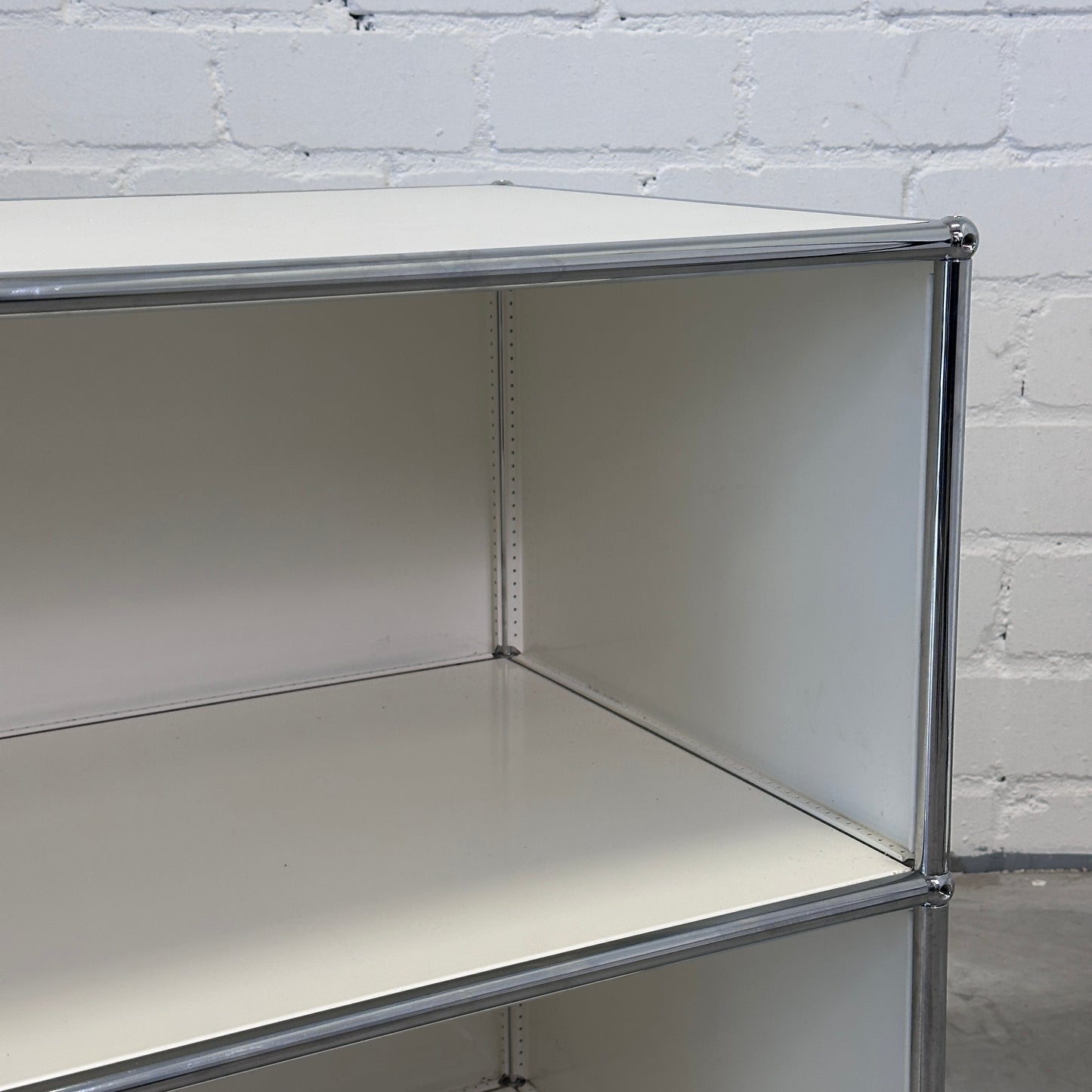 USM Haller Sideboard 1x2 weiß (50cm Tiefe)