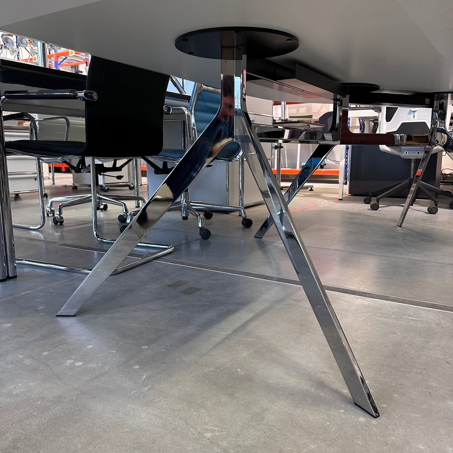 Renz Star Schreibtisch 246x152cm weiß