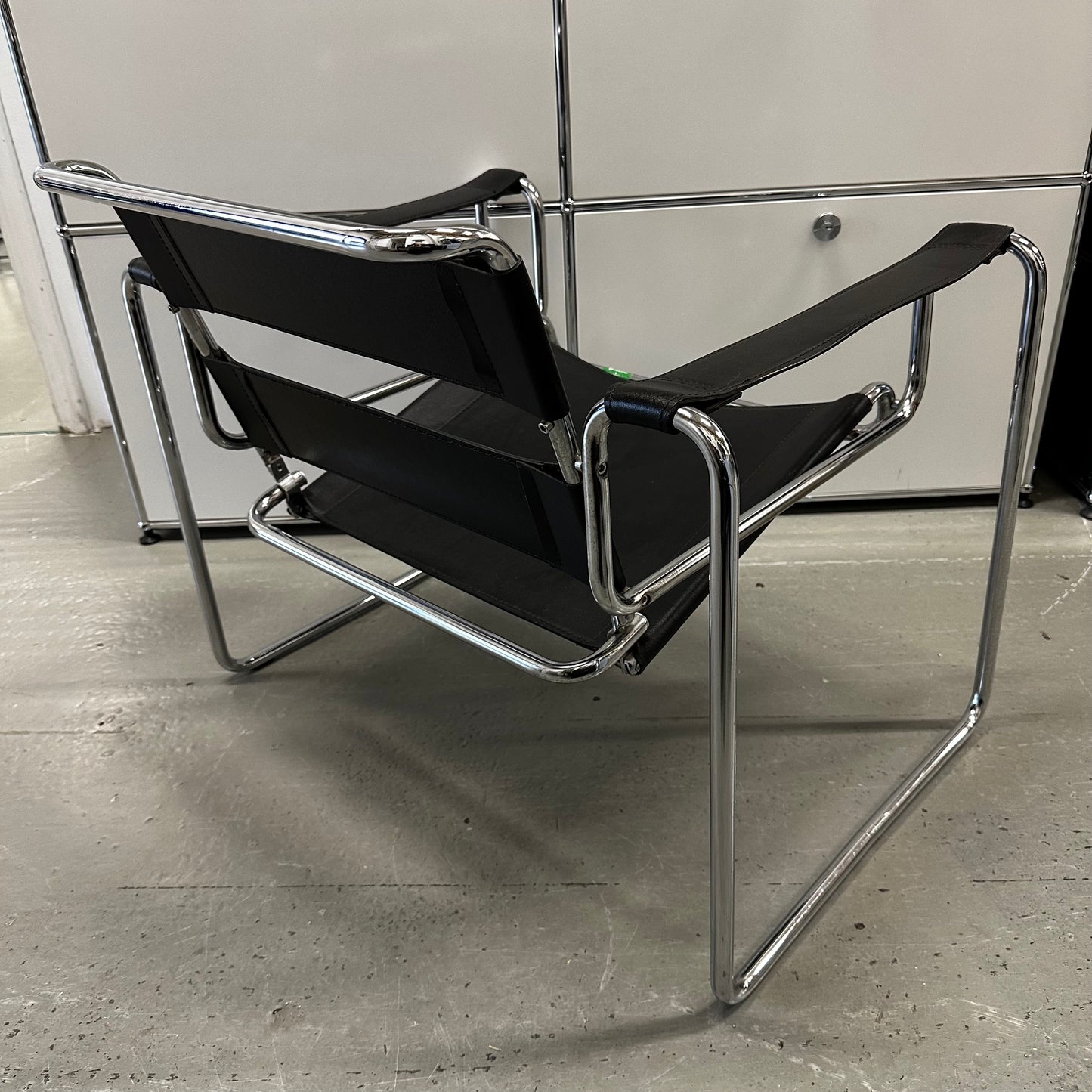 Wassily/Knoll Sessel Replikat Leder schwarz