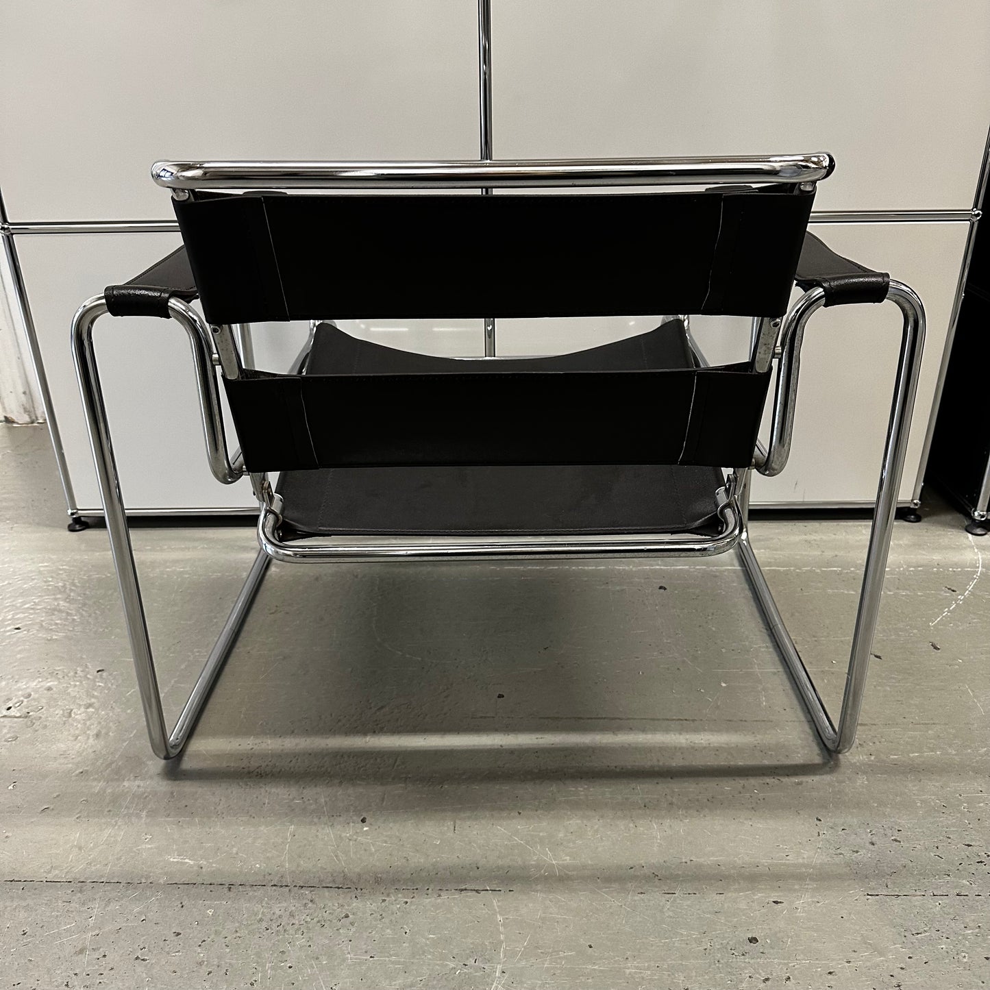 Wassily/Knoll Sessel Replikat Leder schwarz