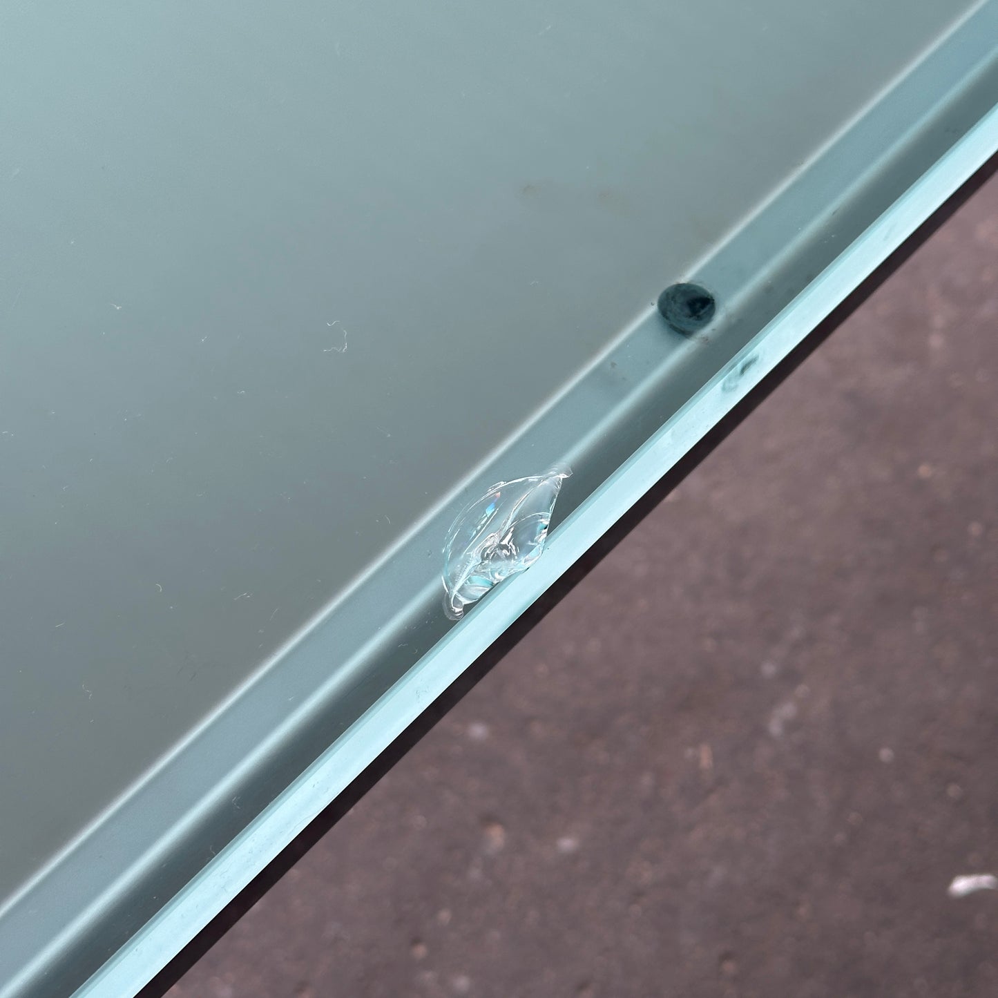 USM Haller Tisch 200x100cm Glas satiniert (B-Ware)