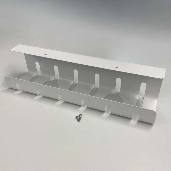 White matte metal Kabelkanal 30cm cable channel 40x10x10cm with two screws for easy self-installation