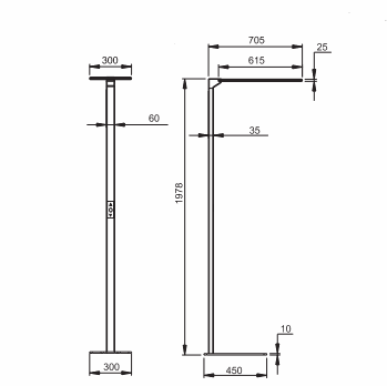 Lenorad LED Stehlampe in silbergrau mit 4000K neutralweiß, dimmbar, Tageslicht- und Bewegungssensor, Touch-Bedienelement, 80W Verbrauch, neu und originalverpackt