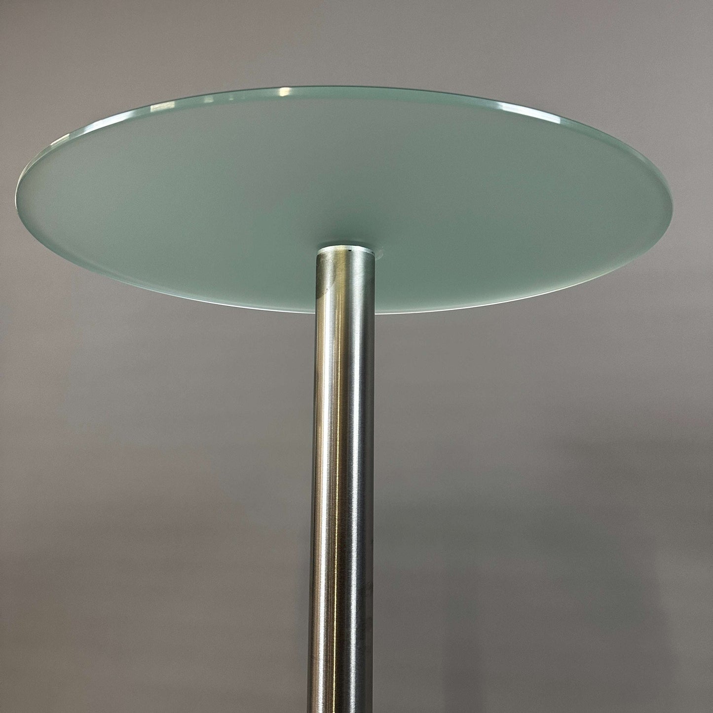Parisotto Stehtisch Roma Alto mit satiniertem Glas und Edelstahlgestell 110x60 cm