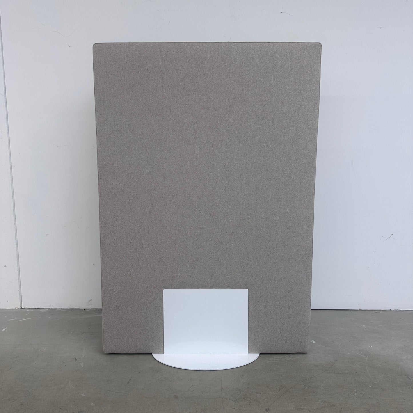 Akustiktrennwand 120cm Wollfilz hellgrau