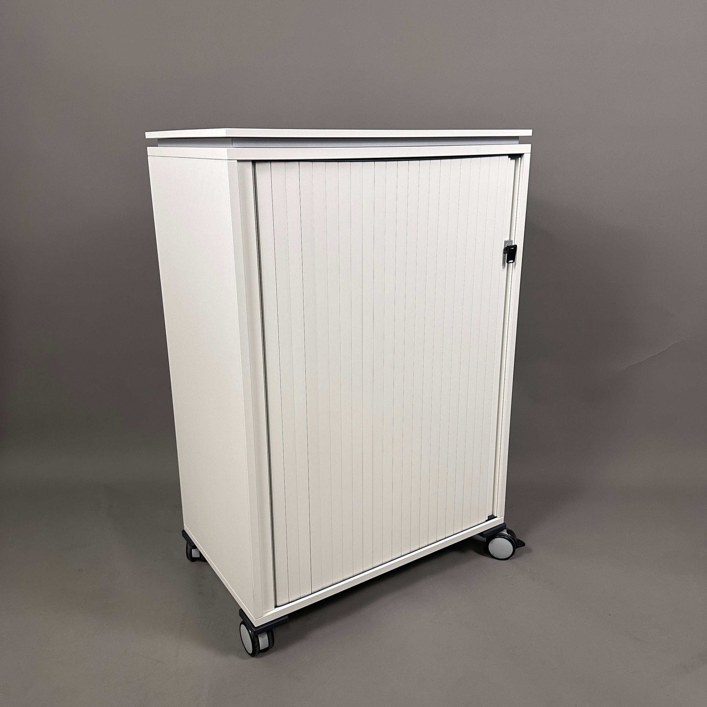 Steelcase Aktencaddy Rollschrank Moby 2 weiß abschließbar mit Rollen und Briefeinwurf