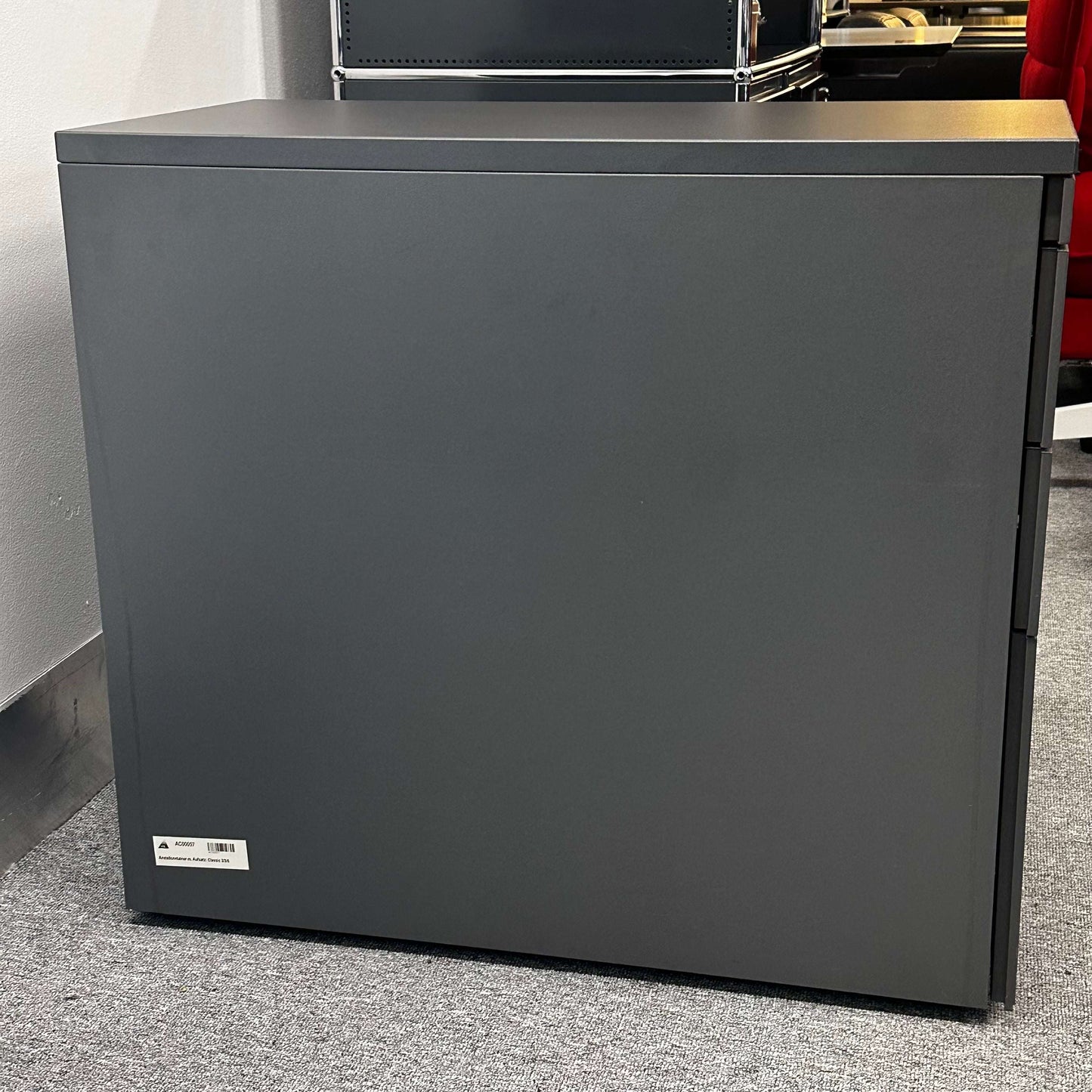 Steelcase Anstellcontainer anthracite wood cabinet 42x80x72cm