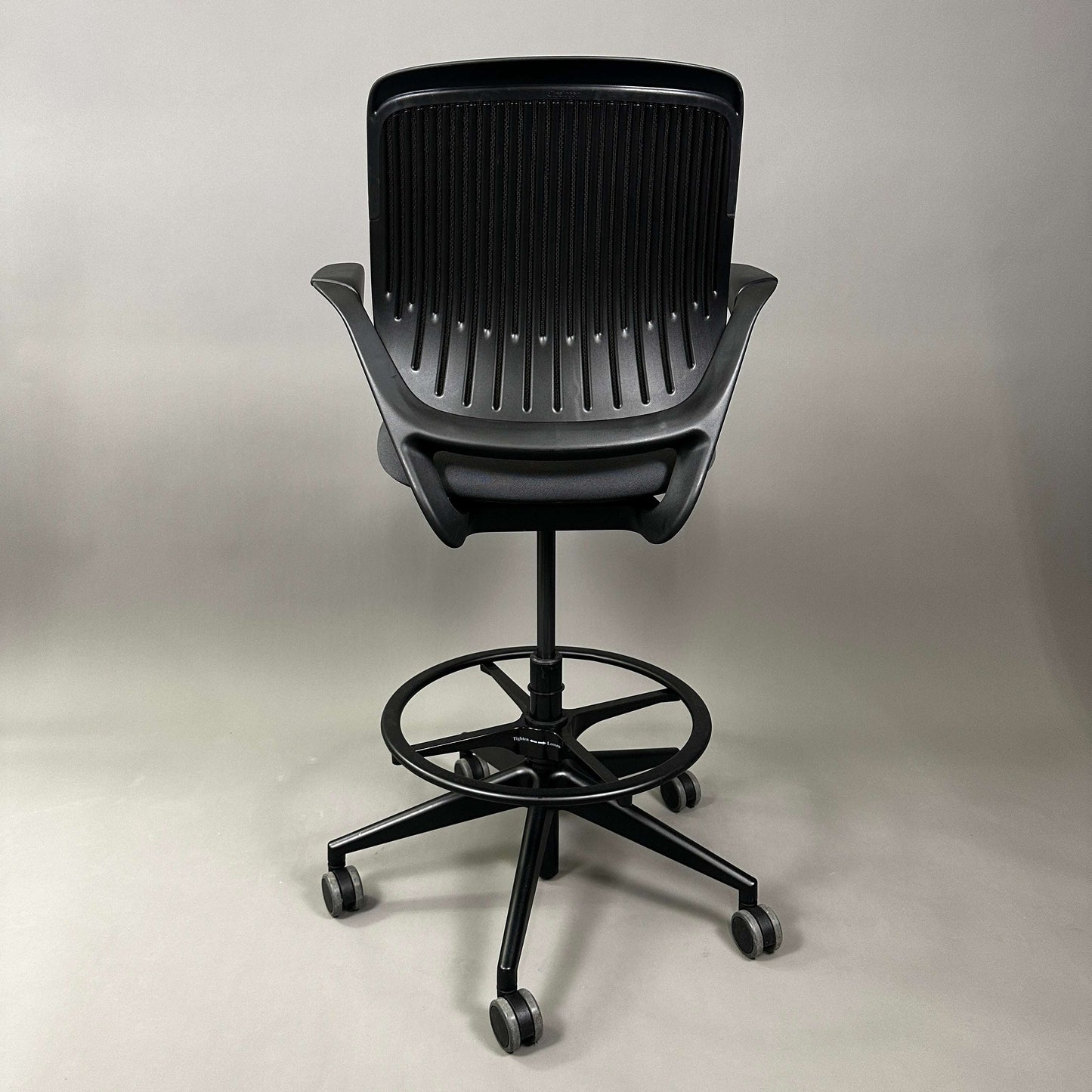 Steelcase Cobi flexible black office chair with mesh back and adjustable height on wheels
