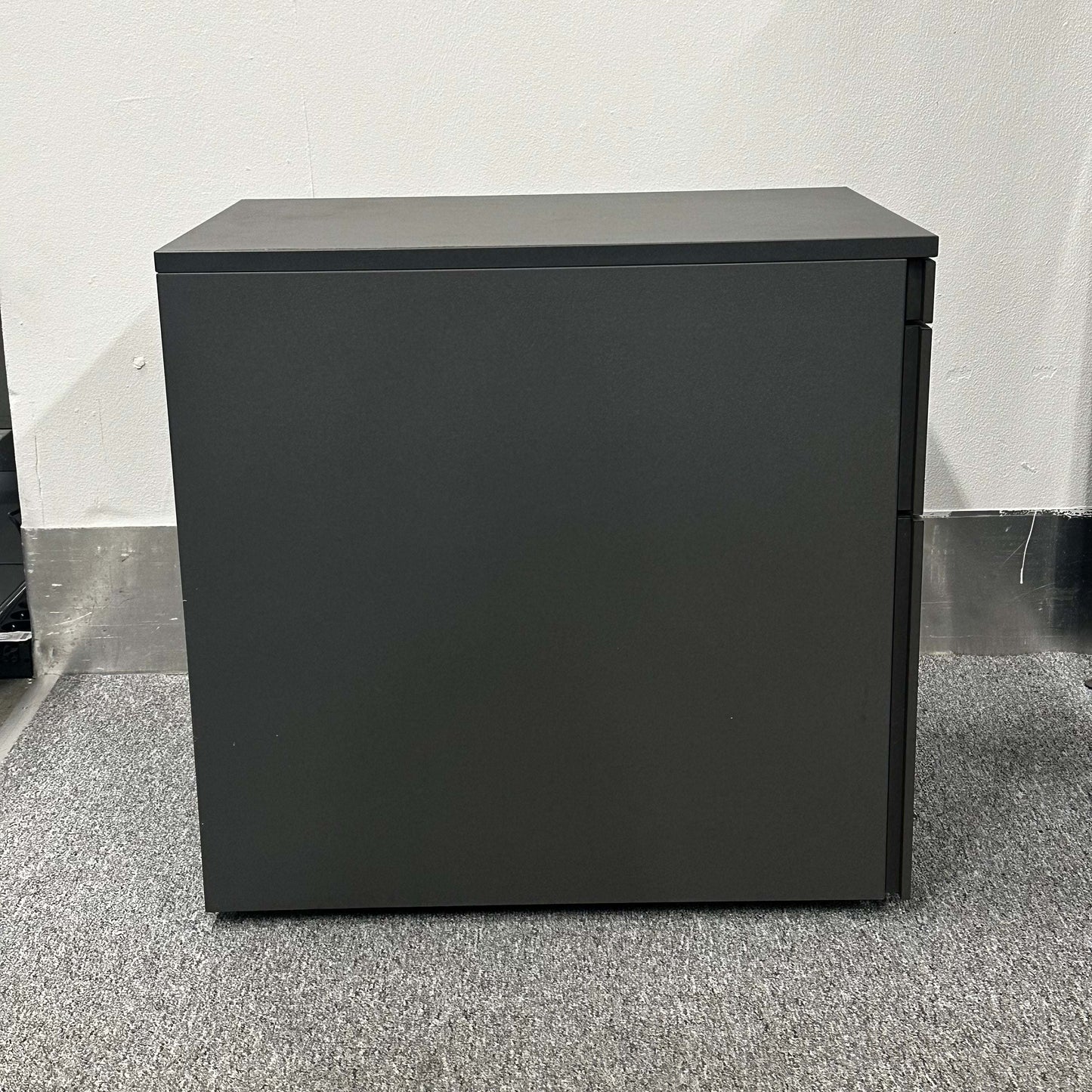 Steelcase Rollcontainer mobile anthracite wooden office storage cabinet 42x56x60cm