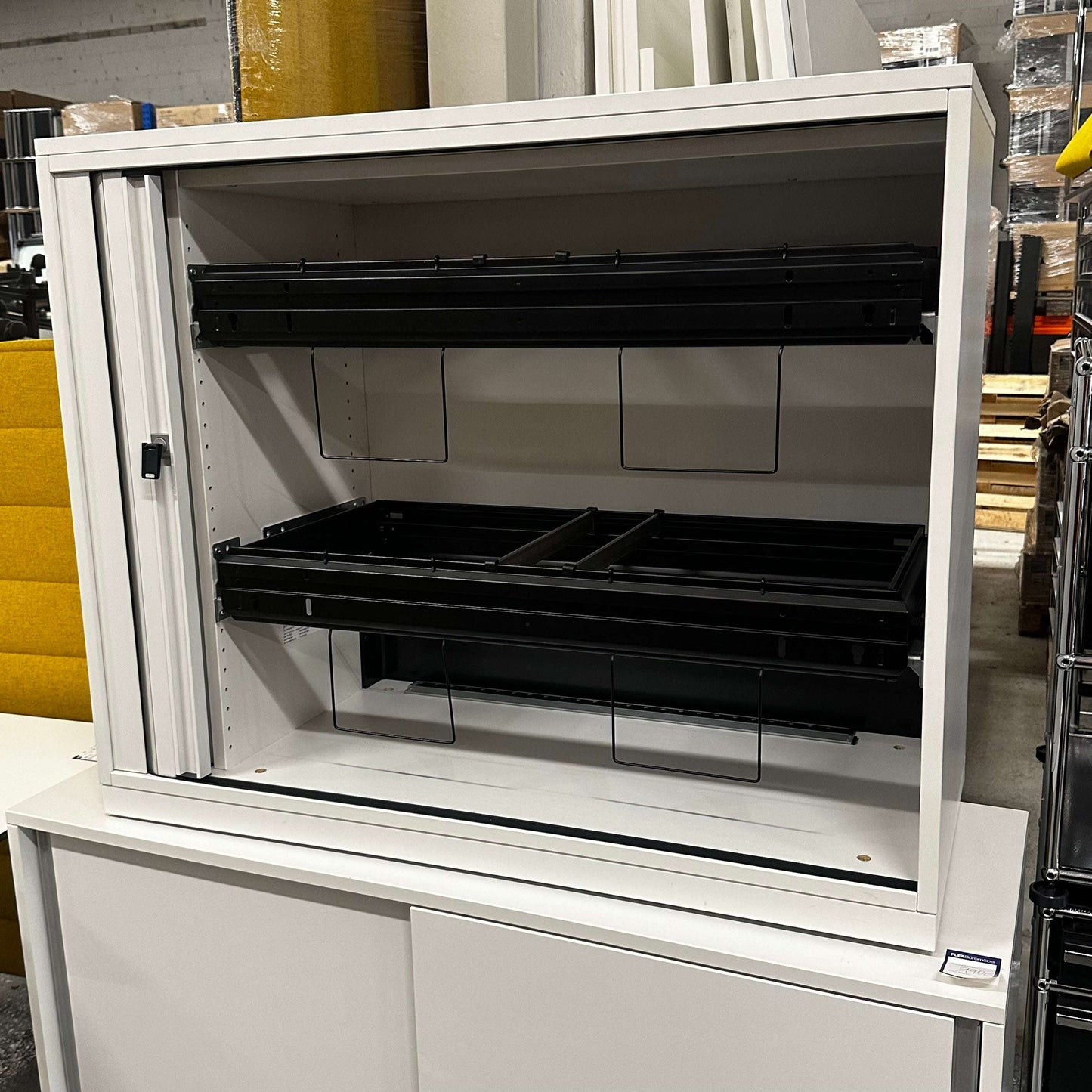 Steelcase Sideboard 2OH with hanging file drawers and 100cm width in white finish