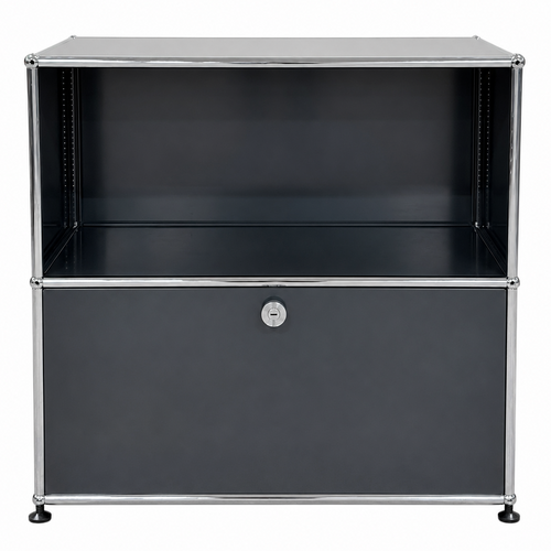 USM Haller 1x2 Sideboard anthrazit 50er Tiefe 1 Klappe