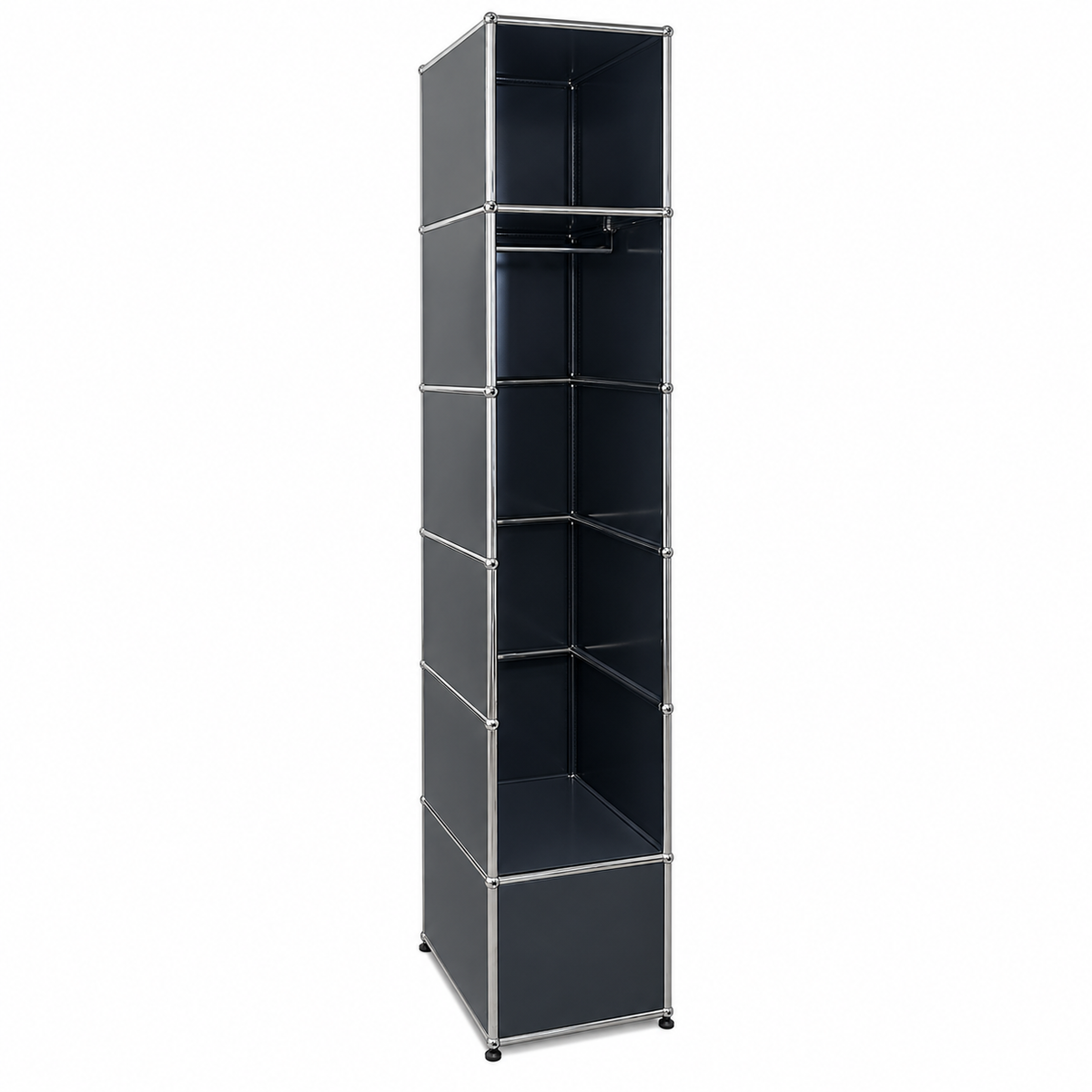 USM Haller Garderobe 1x6 anthrazit 1 Klappe