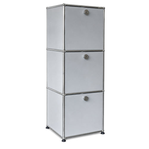 USM Haller Highboard 1x3 Mattsilber