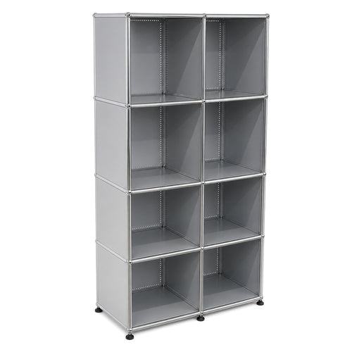 USM Haller Highboard 2x4 Mattsilber