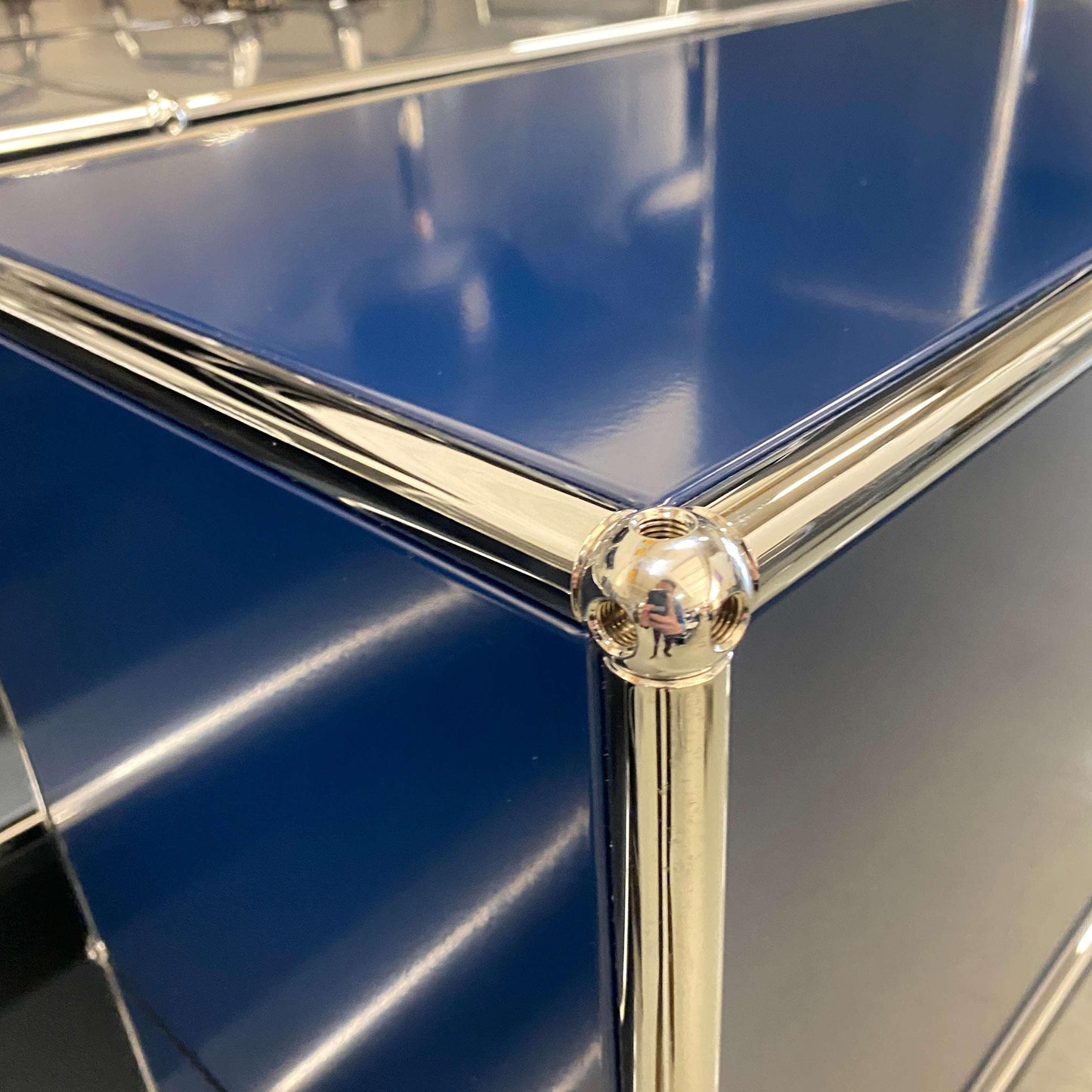 USM Haller Highboard stahlblau