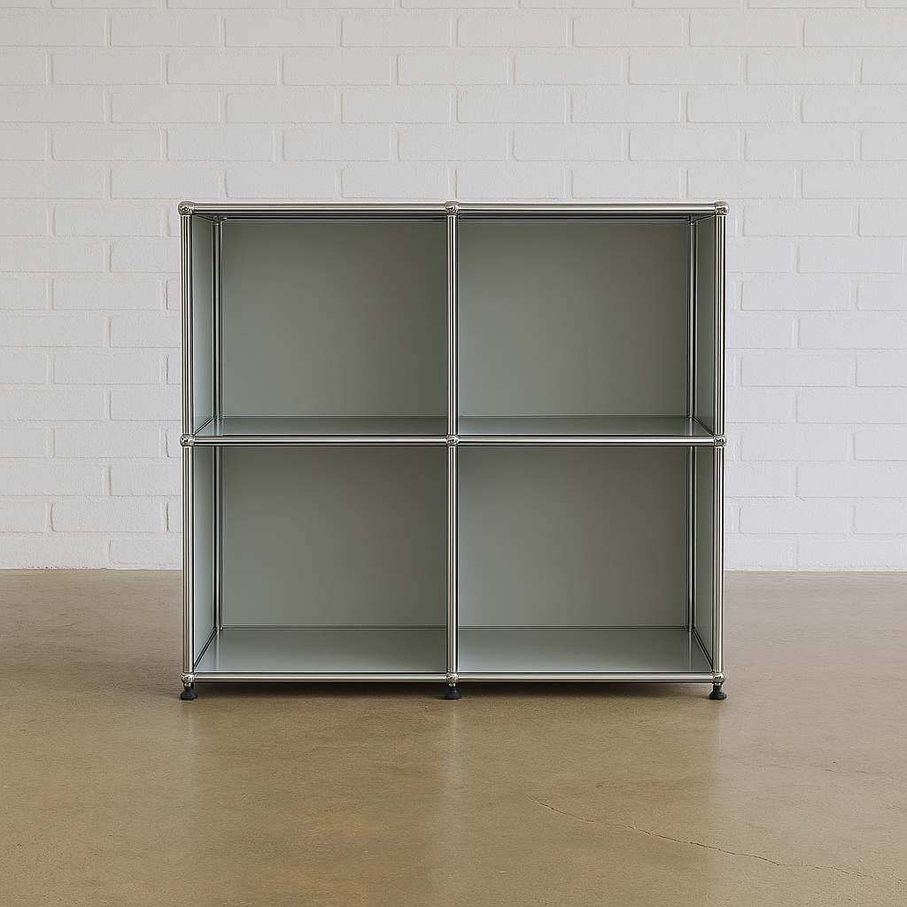 USM Haller Sideboard 2x2 lichtgrau offen