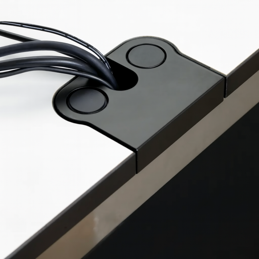 USM Haller Tisch Kabeldurchführung perlgrau weiß 175x75cm Bürotisch