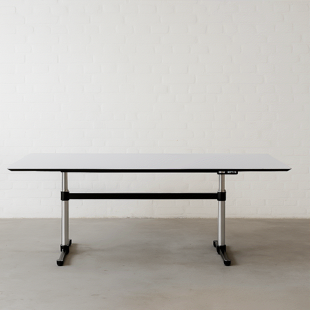 USM Kitos E elektrisch höhenverstellbarer Schreibtisch 250x100 cm Perlgrau robust stabil